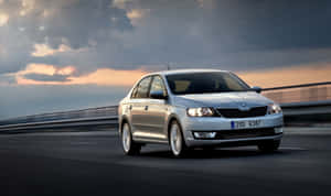 Captivating Skoda Rapid In Full Glory Wallpaper