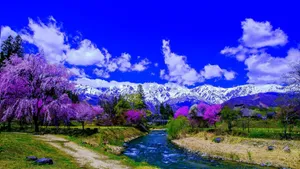 Captivating Spring River Wallpaper