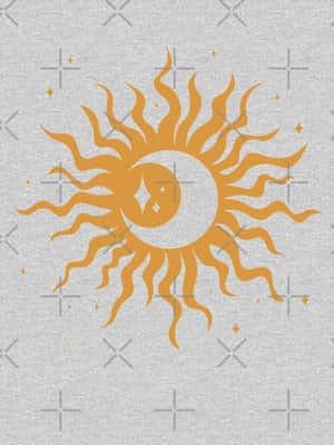 Captivating Sun And Moon Aesthetic Wallpaper