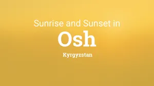 Captivating Sundown In Osh Wallpaper