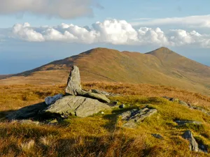Captivating Sunset At Clagh Ouyr, Isle Of Man Wallpaper
