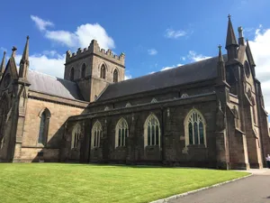 Captivating Sunset In Armagh's Scenic Countryside Wallpaper