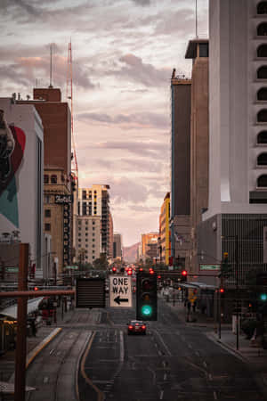 Captivating Sunset In Phoenix, Arizona Wallpaper