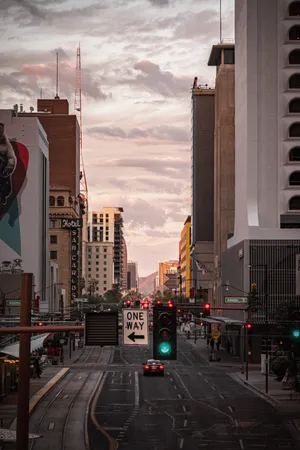 Captivating Sunset In Phoenix, Arizona Wallpaper