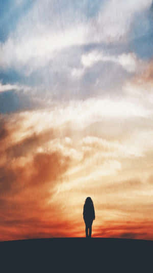 Captivating Sunset Silhouette Wallpaper