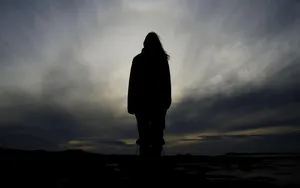 Captivating Sunset Silhouette Wallpaper