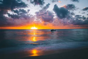 Captivating Tanzanian Sunset Wallpaper