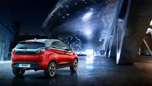 Captivating Tata Motors Vehicle Showcased At Launch Event Wallpaper