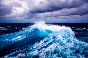 Captivating Tides At Sunset Wallpaper