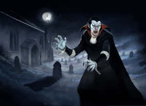 Captivating Vampire Costume Wallpaper