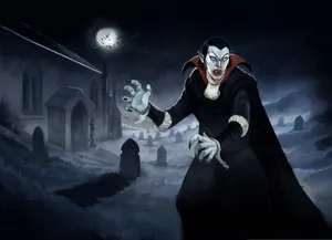 Captivating Vampire Costume Wallpaper