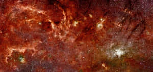 Captivating View Of The Galactic Center Wallpaper