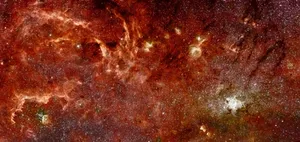 Captivating View Of The Galactic Center Wallpaper