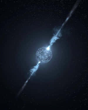 Captivating View Of The Galactic Center Wallpaper