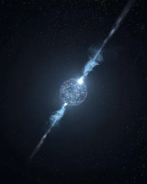 Captivating View Of The Galactic Center Wallpaper