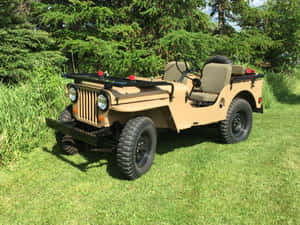 Captivating Vintage Jeep Willys Wallpaper