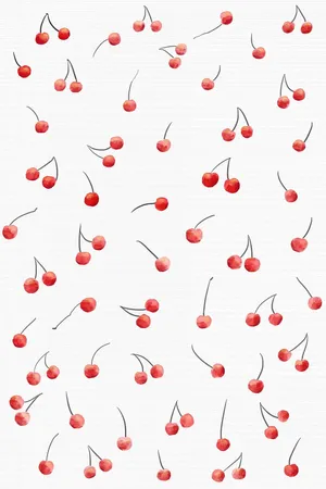 Captivating Watercolor Cherry Art Wallpaper