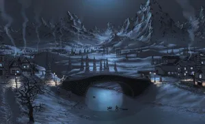 Captivating Winter Artwork Wallpaper