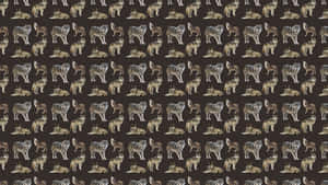 Captivating Wolf Pattern Wallpaper