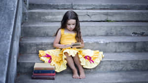 Captivating Yellow Dress On A Beautiful Sunny Day Wallpaper