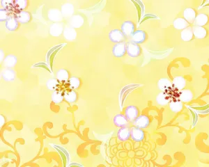 Captivating Yellow Pattern Wallpaper