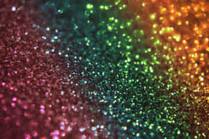 Capture The Beauty Of A Rainbow In A Jar Of Sparkles Wallpaper