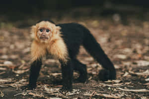 Capuchin Monkeyin Natural Habitat.jpg Wallpaper