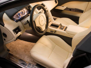 Car Interior In Beige Wallpaper