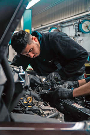 Car Repair In Progress Wallpaper