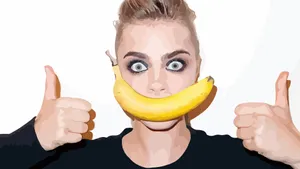 Cara Delevingne Vector Art Wallpaper