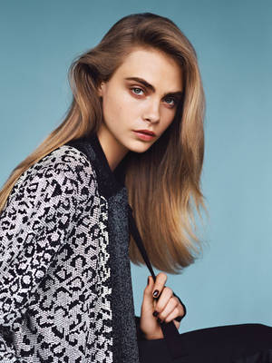 Cara Delevingne With Necktie Wallpaper