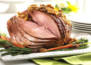 Caramelized Walnut Glazed Ham Wallpaper