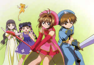 Cardcaptor Sakura Characters Readyfor Action Wallpaper