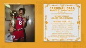 Cardinal Gala With Julius Erving Wallpaper