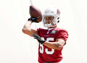 Cardinals Player Catching Football Wallpaper