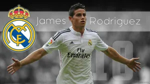 Carefree Soccer Player James Rodriguez Wallpaper