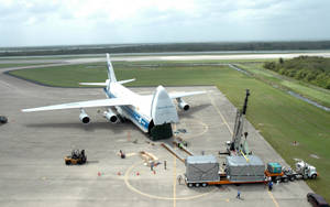 Cargo Aircraft At The Airport Wallpaper