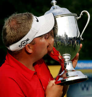 Carl Pettersson In Action On The Golf Course Wallpaper