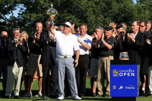 Carl Pettersson In Action On The Golf Course Wallpaper