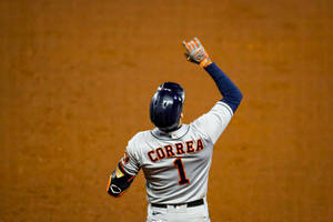 Carlos Correa At Truist Park Wallpaper