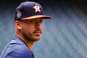 Carlos Correa Side Profile Wallpaper