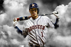 Carlos Correa Smoke Art Wallpaper