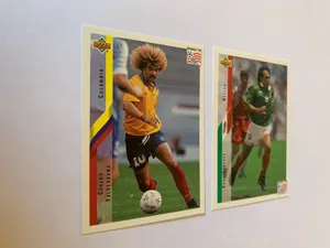 Carlos Valderrama & Hugo Sanchez Card Wallpaper