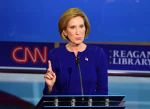 Carly Fiorina At Reagan Library Debate Wallpaper