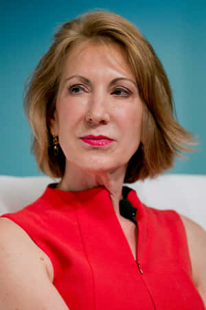 Carly Fiorina In Sleeveless Dress Wallpaper