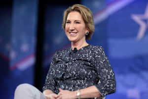 Carly Fiorina Relaxing At Rnc Wallpaper