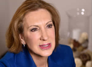 Carly Fiorina Speaking At Home Wallpaper