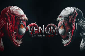 Carnage And Venom Face-off In An Intense Battle Wallpaper