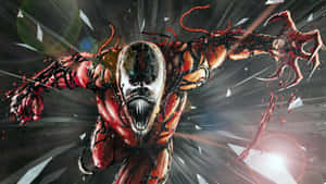 Carnage Unleashed In Carnage Usa Comic Cover Art Wallpaper