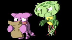 Carnivine And Gligar Wallpaper